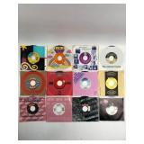 12 Assorted 45 RPM Vinyl Records