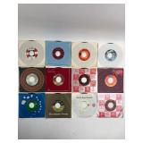 12 Assorted 45 RPM Vinyl Records