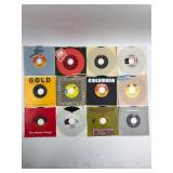 12 Vintage 45 RPM Vinyl Records