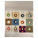12 Vintage 45 RPM Vinyl Records