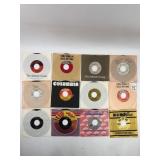 12 Vintage 45 RPM Vinyl Records