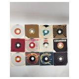 12 Vintage 45 RPM Vinyl Records