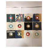 12 Vintage 45 RPM Vinyl Records