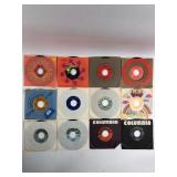 12 Vintage 45 RPM Vinyl Records