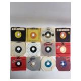 12 Vintage 45 RPM Vinyl Records