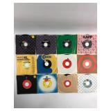 12 Vintage 45 RPM Vinyl Records