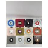 12 Vintage 45 RPM Vinyl Records