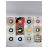 12 Vintage 45 RPM Vinyl Records