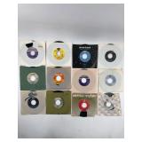 12 Assorted 45 RPM Vinyl Records