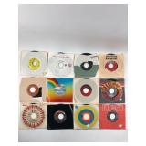 12 Vintage 45 RPM Vinyl Records