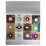 12 Assorted 45 RPM Vinyl Records