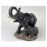 Handcrafted Elephant Figurine Pair