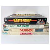 Battleship, Scrabble For Juniors, Sorry! & Monopol