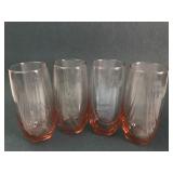 Lenox Art Deco Style Light Pink Swag Glasses