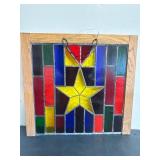 Stained Glass Panel With Star Design