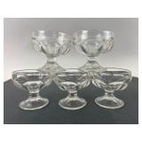 5 Glass Dessert Cups