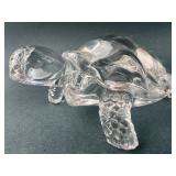 Glass Turtle Figurine Paperweight