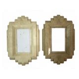 Pair Protect-O-Shield Art Deco Plastic Plates