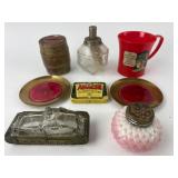 Collectible Items Including Victory Glass Tank