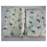 Vintage Cannon Monticello Floral Twin Flat Sheets