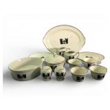 Vintage Homer Laughlin Silhouette Dish Set
