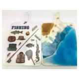 Acrylic Fishing-Themed Cutting Boards