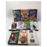 10 VHS Tapes Including Scooby-Doo