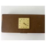 Vintage Farrington Jewelry Box W/ New Haven Clock