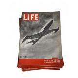 10 Life Magazines 1943-1945