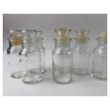 Seven Wagner Glass Apothecary & Spice Jars