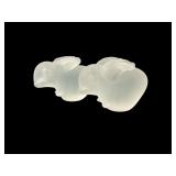 Frosted Glass Rabbit Figurines