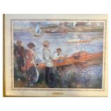 Oarsmen At Chatou Print By Auguste Renoir