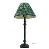 Table Lamp With Floral Shade, 29 Tall