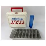 Greyhound Cooler, ice cube Mold Pan & Glass Vase