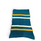 Handmade Crochet Blanket With Stripes
