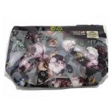 NaRaYa Floral Fabric Cosmetic Bag 8 x 5 in