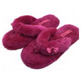 Betsey Johnson Pink Long Slippers, Size 11