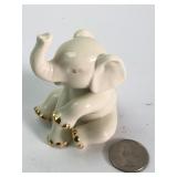 Lenox Porcelain Baby Elephant 24K Gold
