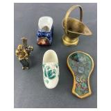 Miniatures Including Delft & Brass