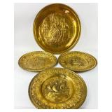 Embossed Brass Wall Chargers