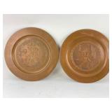 Cultura Maya Mexican Copper Wall Chargers