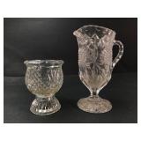 American Brilliant Style Pressed Glass Set
