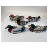 Handpainted Wood Duck Decoy Set
