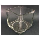 Square Clear Glass Vase 5x5x5 Inches