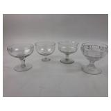 Vintage Fostoria & Clear Glass Stemmed Dishes