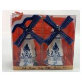 Delft Blue Windmill Salt & Pepper Shakers