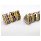 6 Mexico Ceramic Napkin Rings