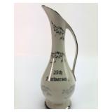 25th Anniversary 8ï¿½ï¿½ Hand-Decorated Vase