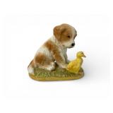 Homco Porcelain Cocker Spaniel & Duckling