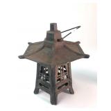Vintage Pagoda Cast Iron Fawn Lamp 10ï¿½ï¿½ Tall